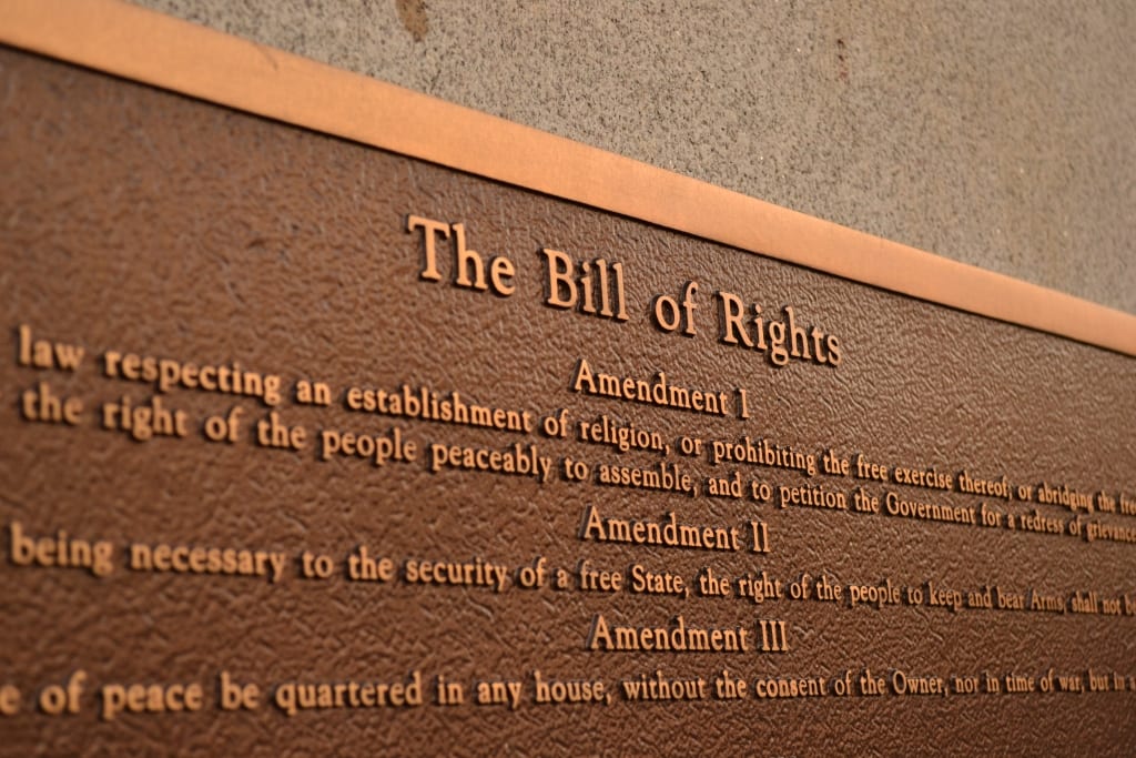 Bill of Rights plaque