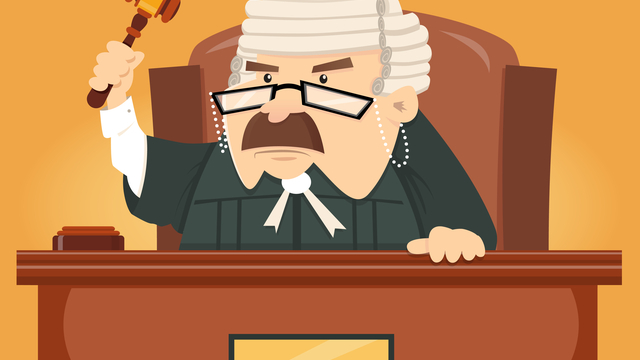 Cartoon judge