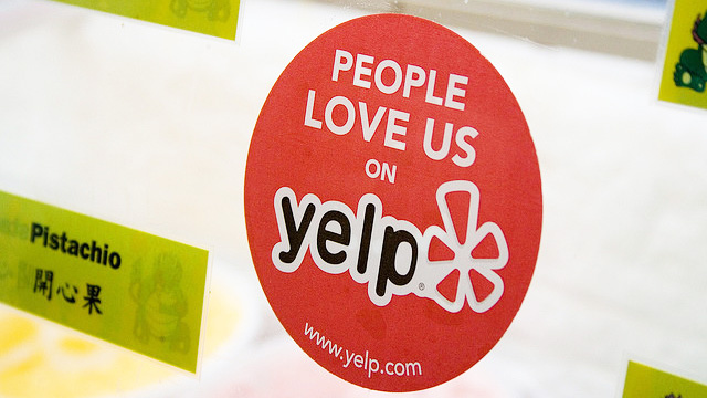 yelp sticker