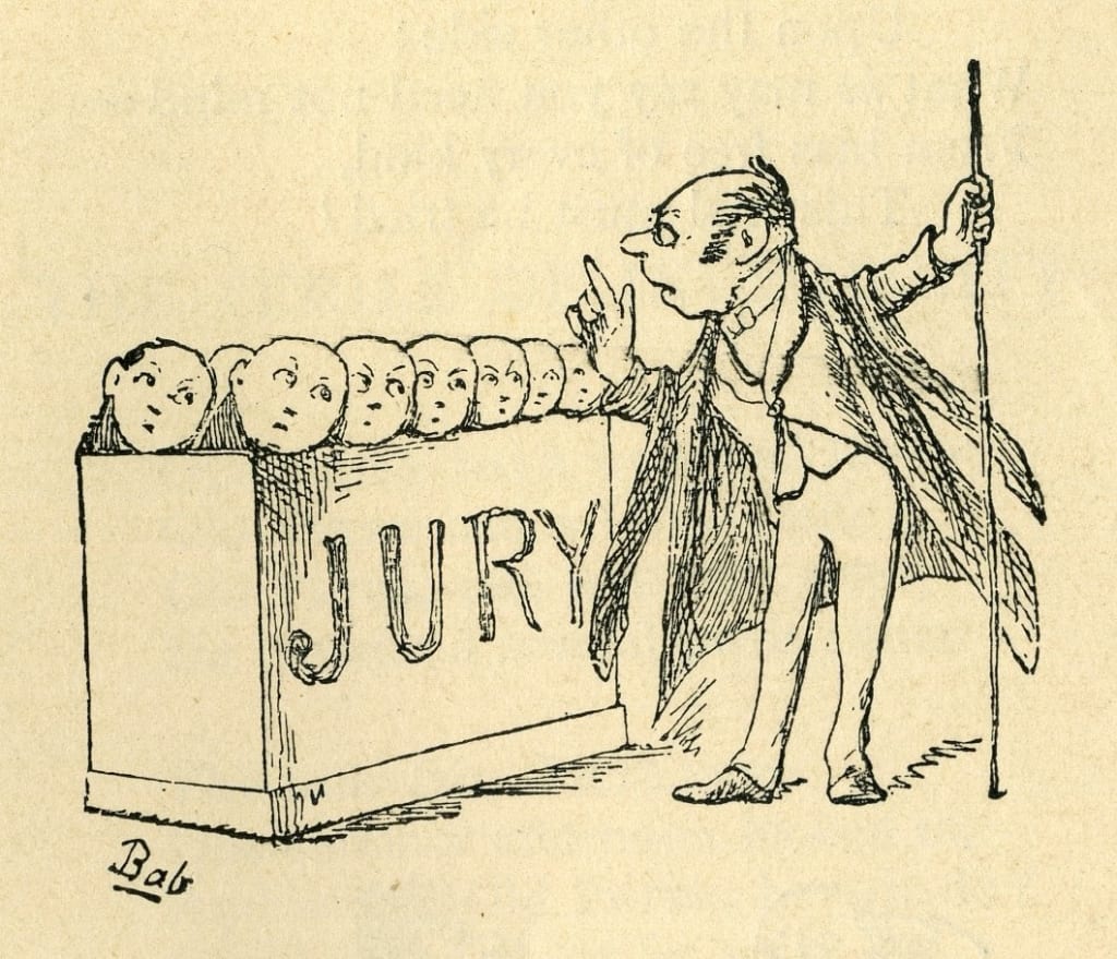 illustration of trial by jury