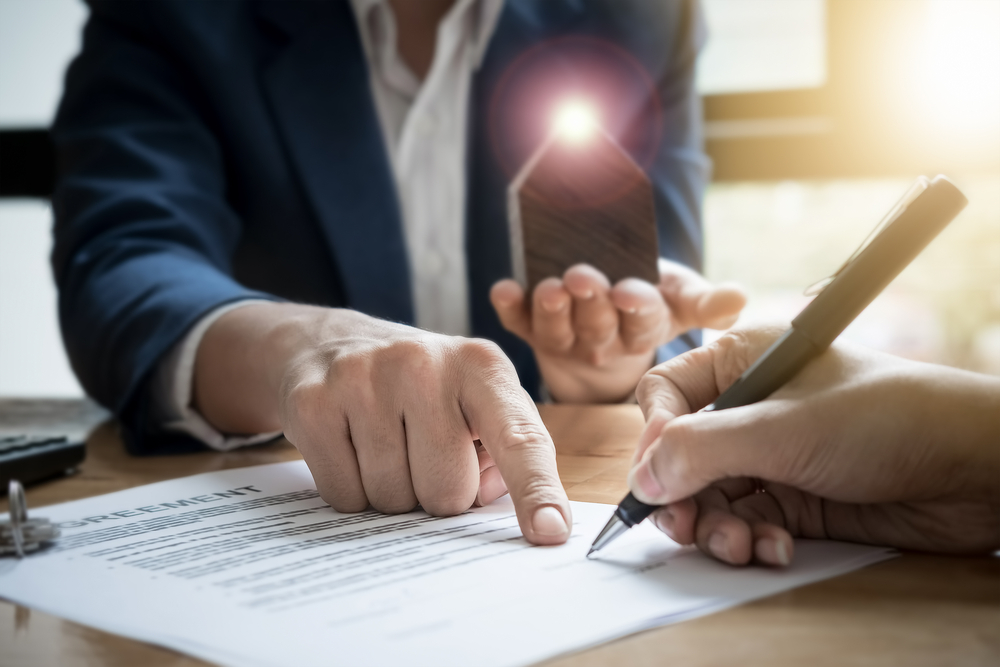 Person signing attorney contract