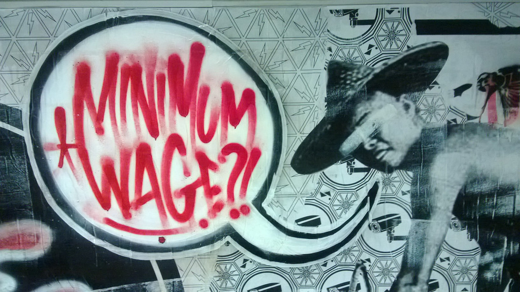 minimum wage graffiti
