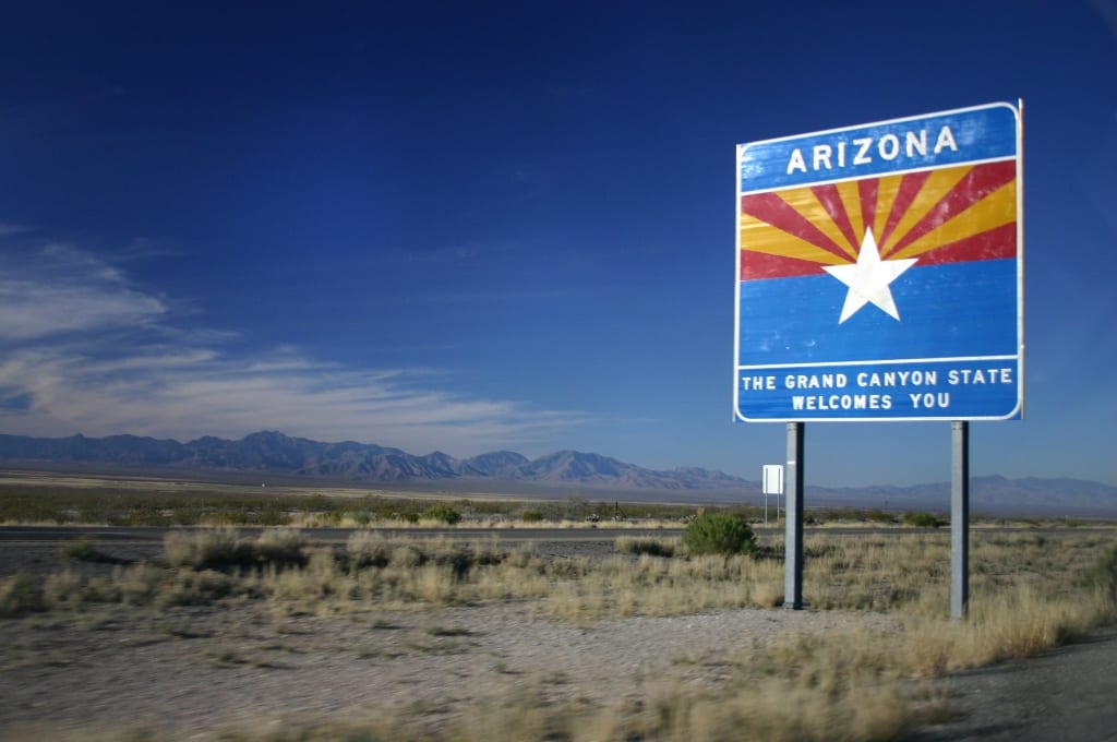 Arizona welcome sign