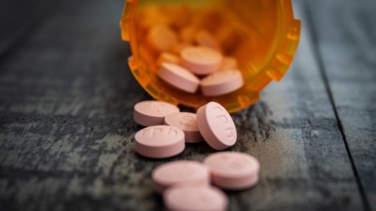 dui prescription drugs - spilled bottle of pills